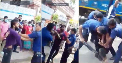 তুই অন্য রিকাশা ছাড়ছিস; আমাকে কেন আটকাইছিস: পুলিশকে যুবক তুই অন্য রিকাশা ছাড়ছিস; আমাকে কেন আটকাইছিস: পুলিশকে যুবক