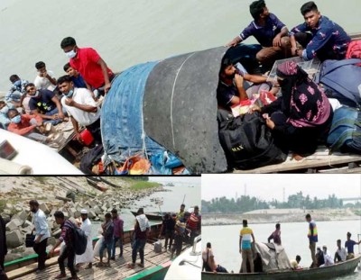 পদ্মায় যাত্রীবাহী ৬ ট্রলার আটক পদ্মায় যাত্রীবাহী ৬ ট্রলার আটক