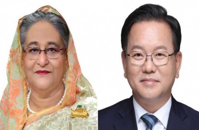 দক্ষিণ কোরিয়ার নবনির্বাচিত প্রধানমন্ত্রীকে শেখ হাসিনার অভিনন্দন দক্ষিণ কোরিয়ার নবনির্বাচিত প্রধানমন্ত্রীকে শেখ হাসিনার অভিনন্দন