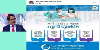 ৭ কোটি ভ্যাকসিন আসছে এপ্রিলের মধ্যেই: প্রতিমন্ত্রী ৭ কোটি ভ্যাকসিন আসছে এপ্রিলের মধ্যেই: প্রতিমন্ত্রী