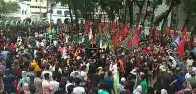 নিষেধাজ্ঞা উপেক্ষা করে সীমিত আয়োজনে শোকের মাতম