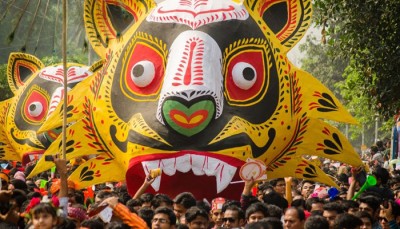 ১০০ জনকে নিয়ে হবে এবারের মঙ্গল শোভাযাত্রা ১০০ জনকে নিয়ে হবে এবারের মঙ্গল শোভাযাত্রা