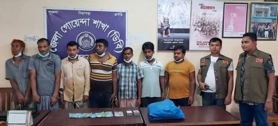 মেহেরপুরের গাংনী থেকে ৭ জুয়াড়ি আটক মেহেরপুরের গাংনী থেকে ৭ জুয়াড়ি আটক